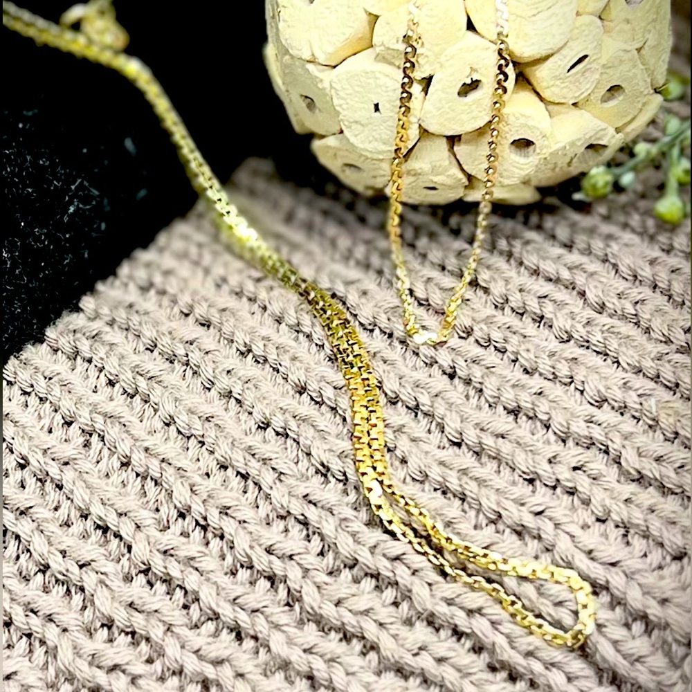 14K yellow gold necklace and bracelet combo - Vintage